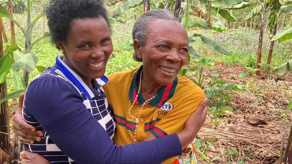 Bernadette (R) and daughter-in-law Yankurije (L) have a close bond - and their families remain united by love