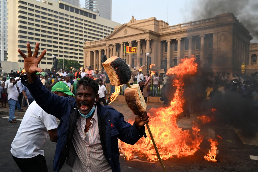 angry protesters