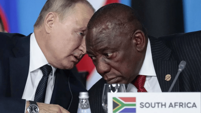 South Africa Under More Scrutiny Over Russian Ship as ANC Welcomes Putin