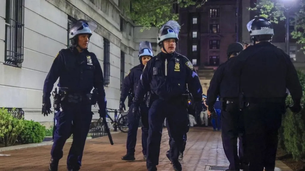 NYPD Officer Fires Gun During Columbia Protest Clearing