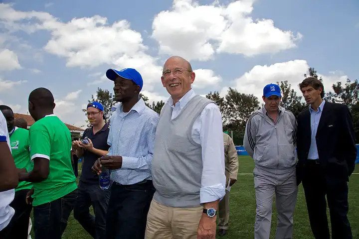 Bob Munro at the opening ceremony of the Mathare FIFA Football For Hope Centre on September 4, 2010 in Nairobi, Kenya. Photo by Neil Thomas - FIFA. Source: Getty Images