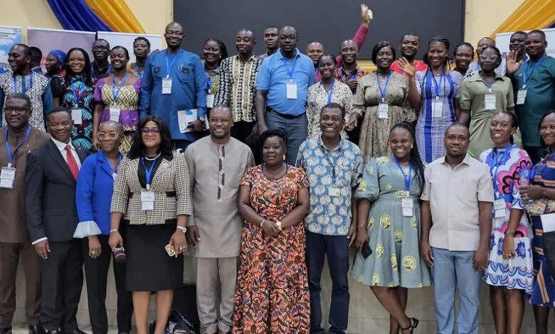 Dr Simon-Peter Kafui Aheto (third from right) with other dignitaries and some participants after the ceremony