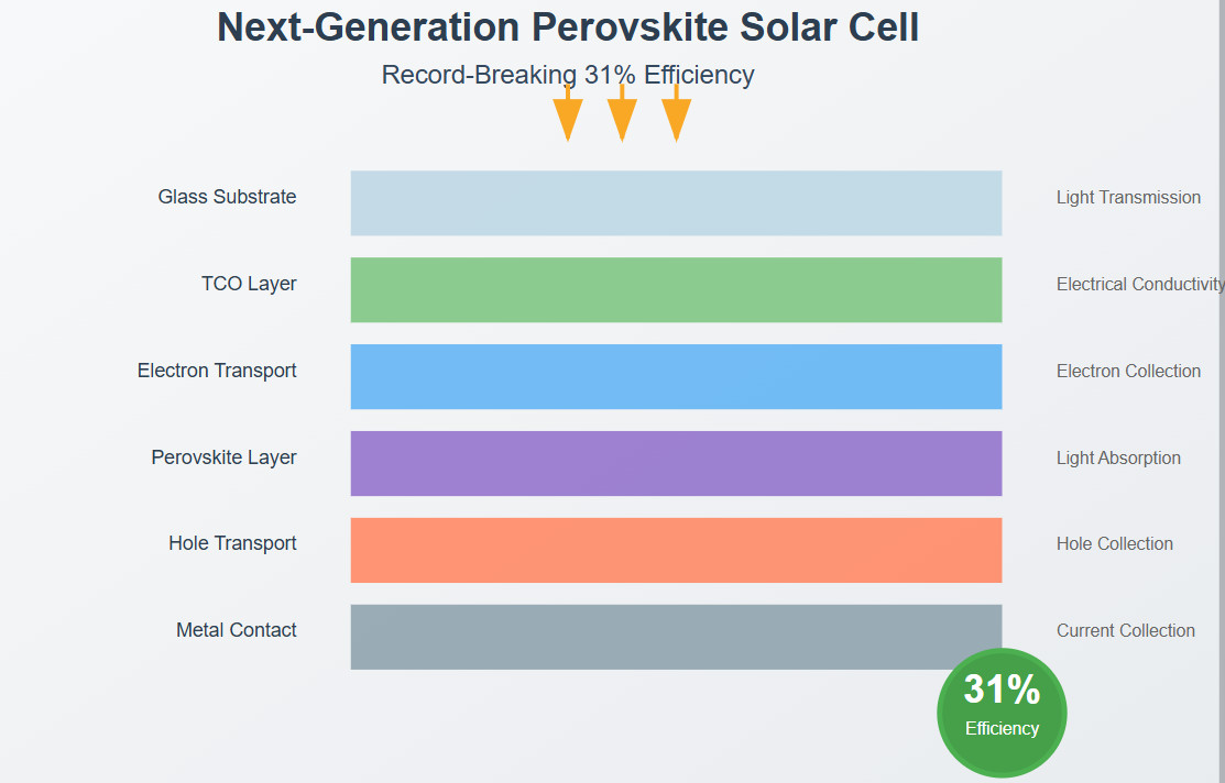 Perovskite Solar Cells Break 31% Efficiency: A Game-Changing Milestone