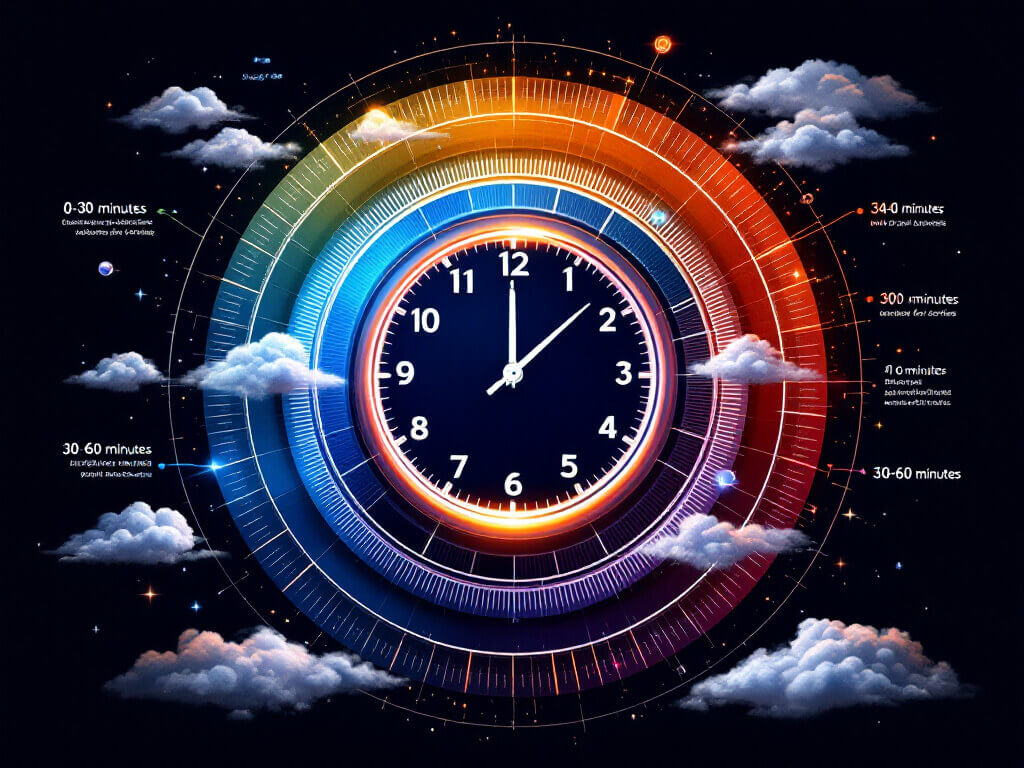 Strategic timing of nutrients shown through a clock interface with protein and carbohydrate indicators